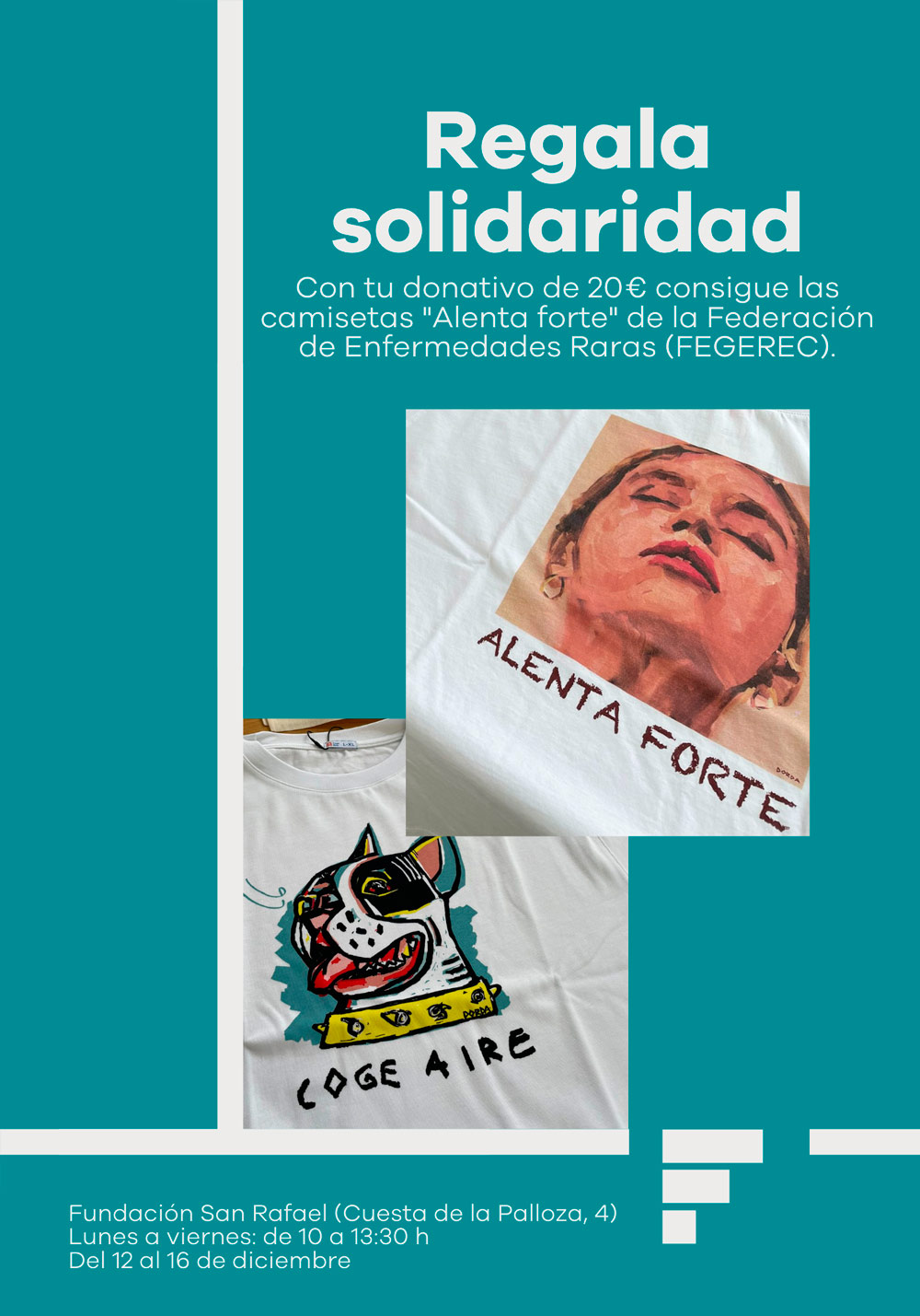 Regala solidaridad con las camisetas «Alenta forte»